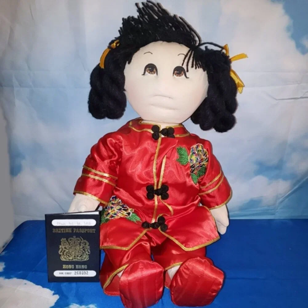 1984 Rice Paddy Babies Soft Sculpture Doll Hong Kong British Passport 18